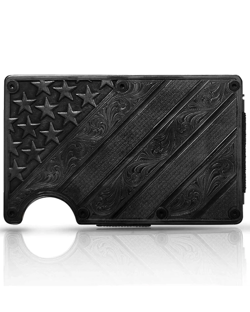 Montana Silversmiths Dawn's Early Light Flag Credit Card and Cash Case