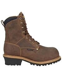 Carolina Men's 8" Poplar Insulated Waterproof Logger Work Boots - Composite Toe