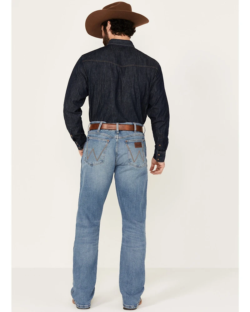 Wrangler Retro Men's Nolen Light Wash Slim Bootcut Stretch Denim Jeans - Tall