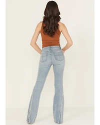 Shyanne Women's Luna High Rise Flare Stretch Denim Jeans