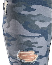Tractr Women's High Rise Camo Skinny Jeans