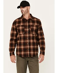 Lucky Brand Workwear Men's River Plaid Print Long Sleeve Button-Down Flannel Work Shirt