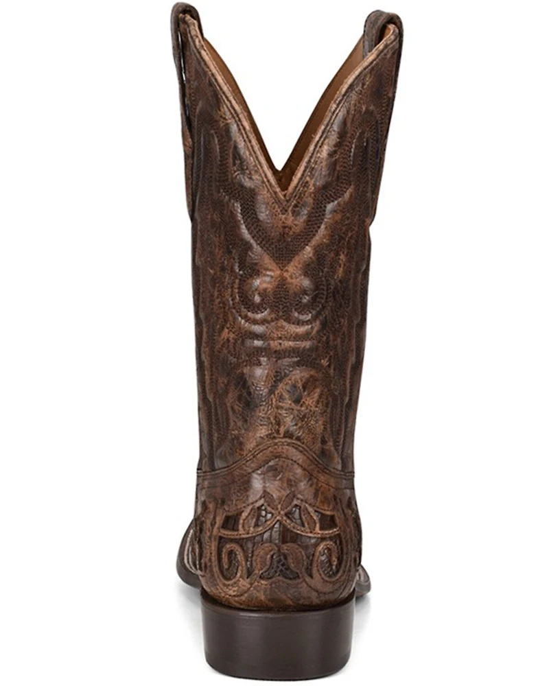 Corral Men's Exotic Alligator Inlay Western Boots - Broad Square Toe