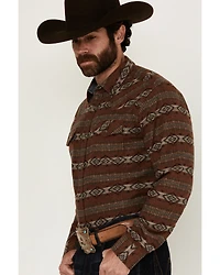 Cody James Men's Resource Southwestern Striped Long Sleeve Snap Western Shirt