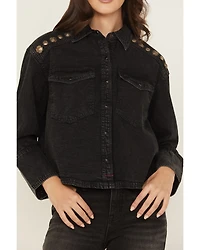 Idyllwind Women's Concho Embellished Long Sleeve Snap Western Shirt
