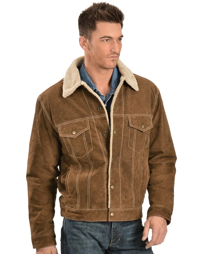 Scully Men's Boar Suede Pilot Jacket