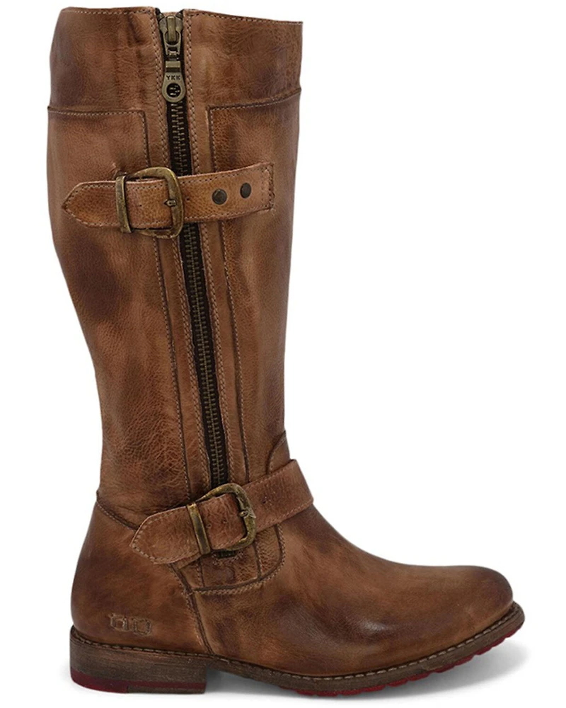 Bed Stu Women's Gogo Lug Wide Calf Boots - Round Toe