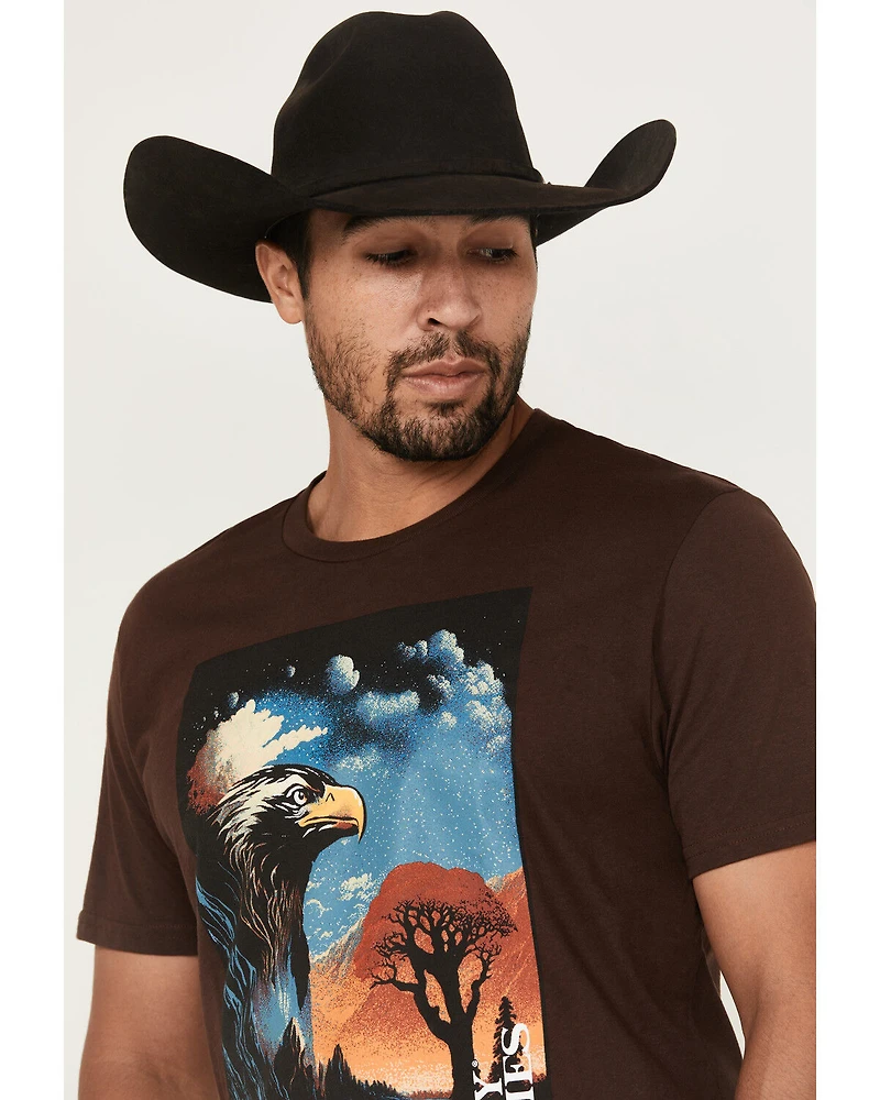 Cody James Men's Lookout Eagle Short Sleeve Graphic T-Shirt