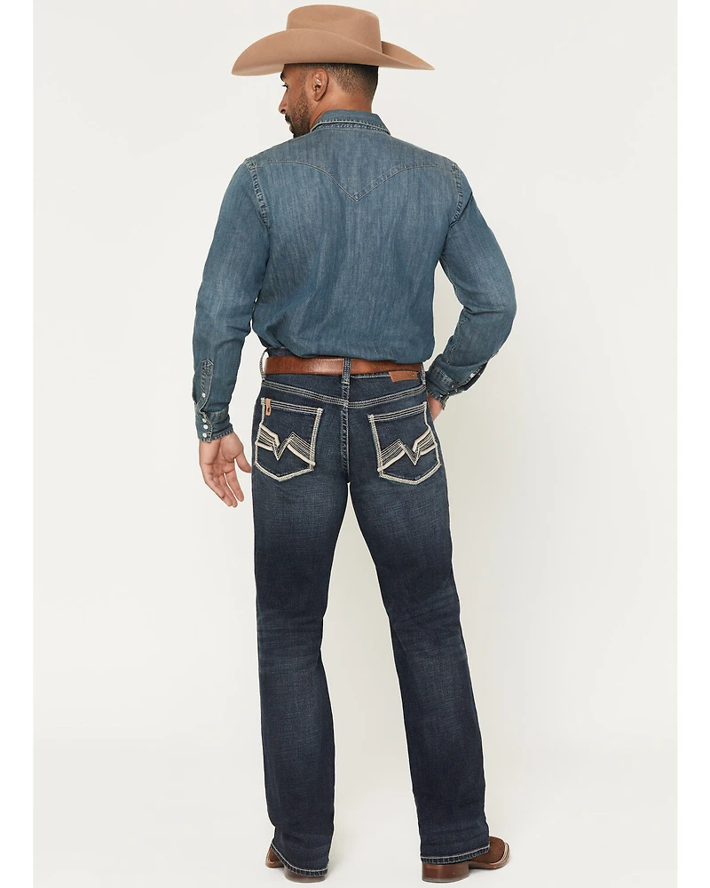 Cody James Men's Segundo Wash Duke Relaxed Bootcut Stretch Denim Jeans