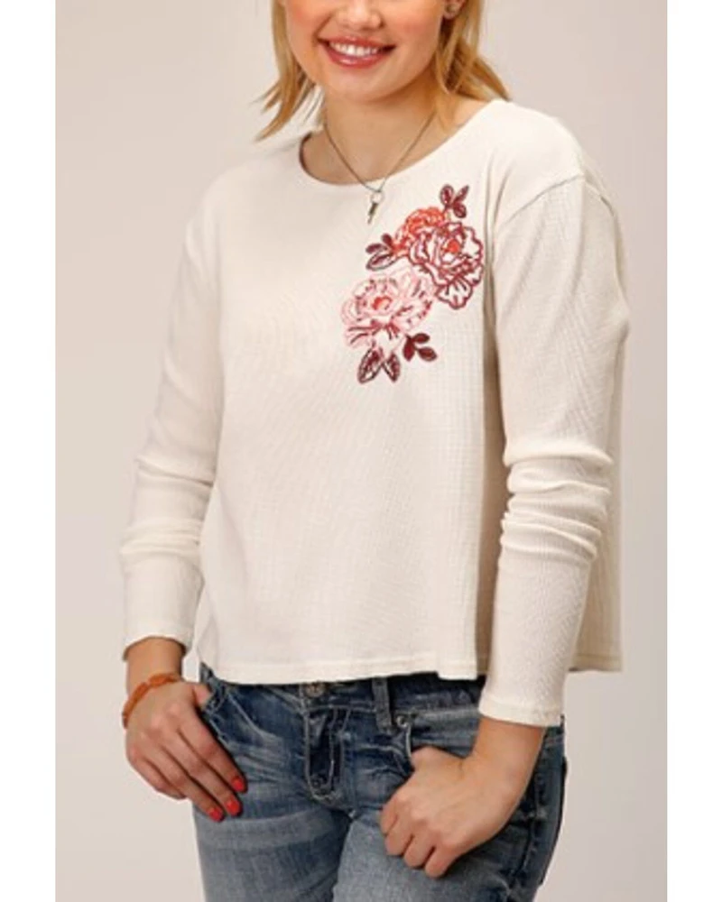 Roper Women's Waffle-Slub Knit Top