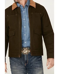 Pendleton Men's Carson City Solid Canvas Lined Zip-Up Jacket