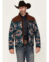 RANK 45® Men's Southwestern Print Color Block Jacket
