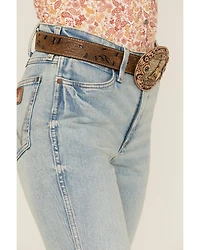 Wrangler Retro Women's Florence Light Wash High Rise Bailey Stretch Trouser Jeans