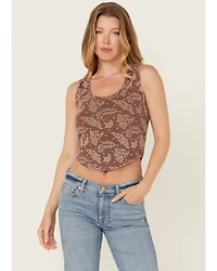 Panhandle Women's Paisley Print Tank Top