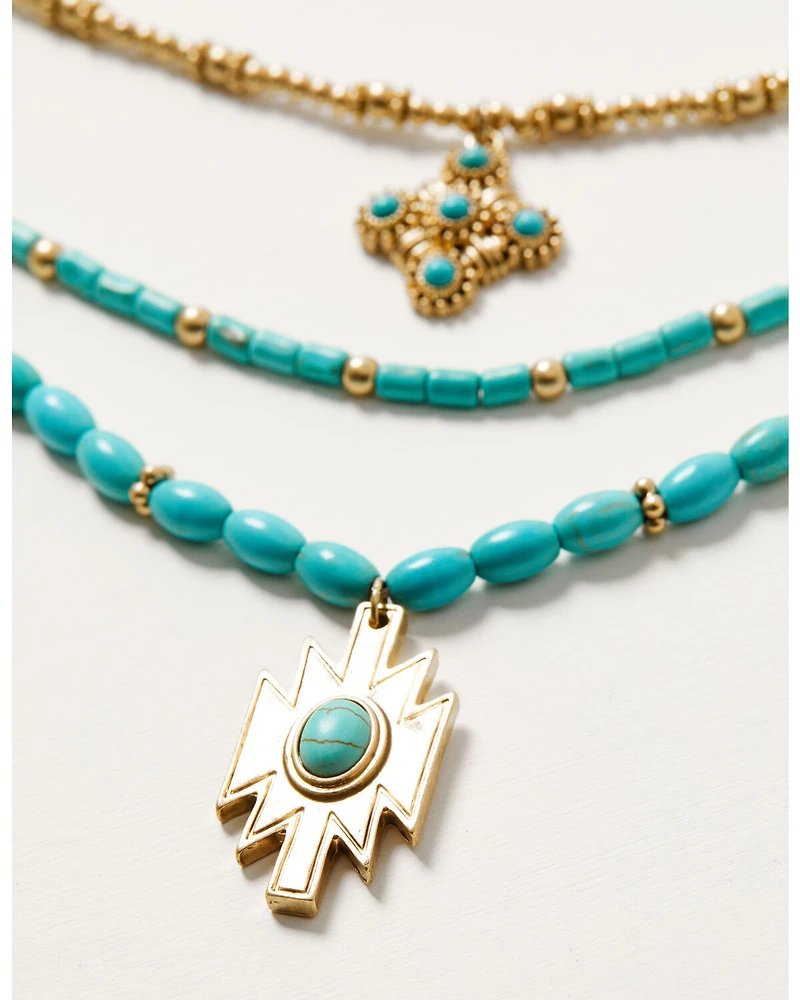 Shyanne Women's Summer Solstice Beaded Layered Necklace