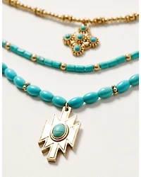 Shyanne Women's Summer Solstice Beaded Layered Necklace