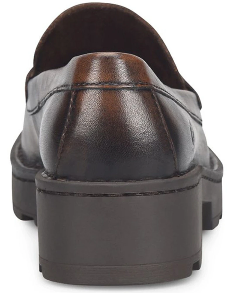Born Women's Carrera Platform Penny Loafers