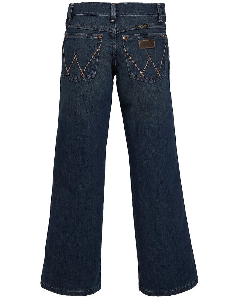Wrangler Retro Boys' Husky Fit Relaxed Bootcut Denim Jeans