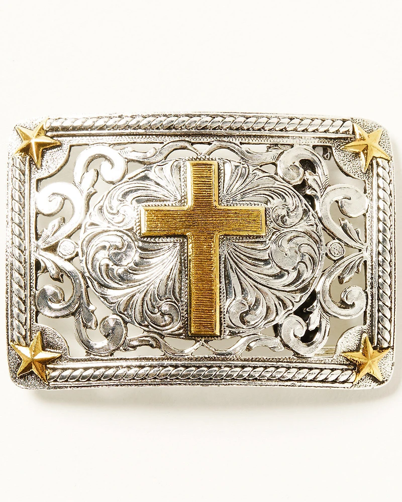 Cody James Men's Filigree Cross Buckle