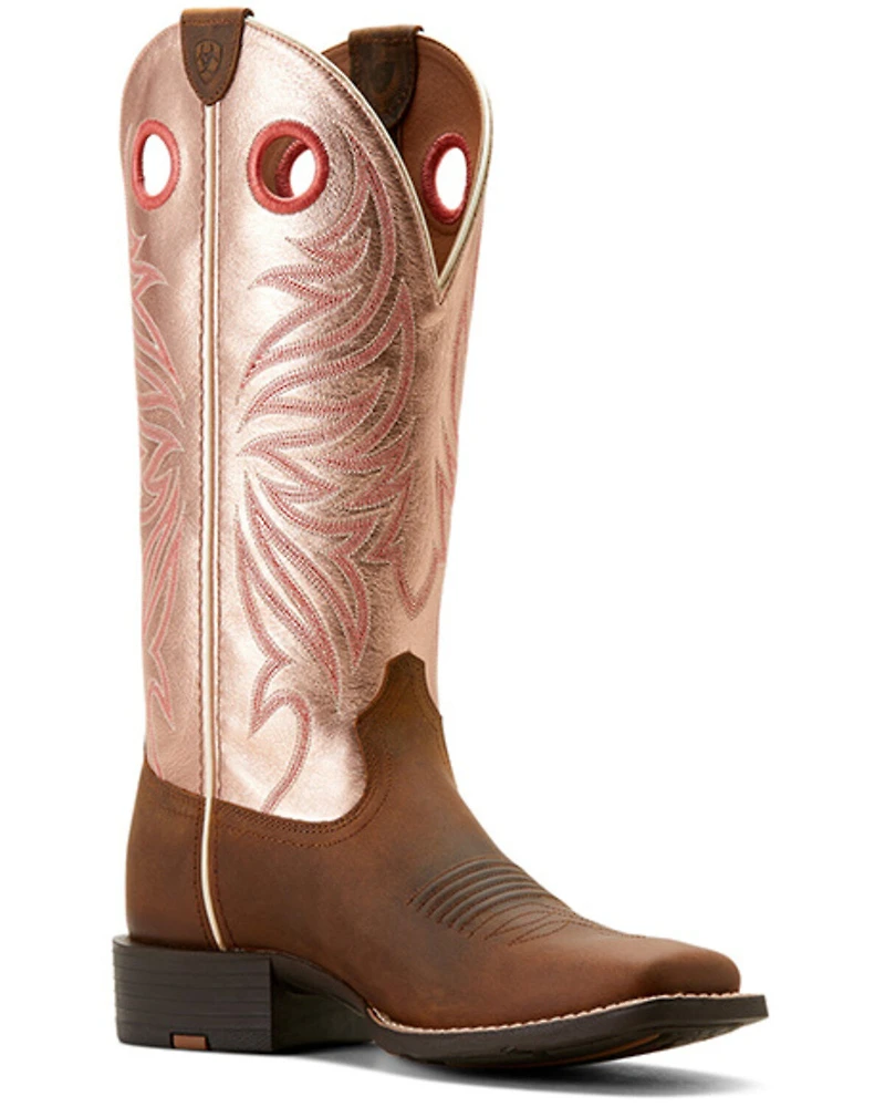 Ariat Women's Round Up Ryder Western Boots - Broad Square Toe