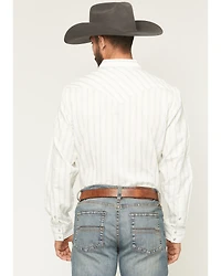 Cody James Men's Wyatt Stripe Print Long Sleeve Snap Western Shirt