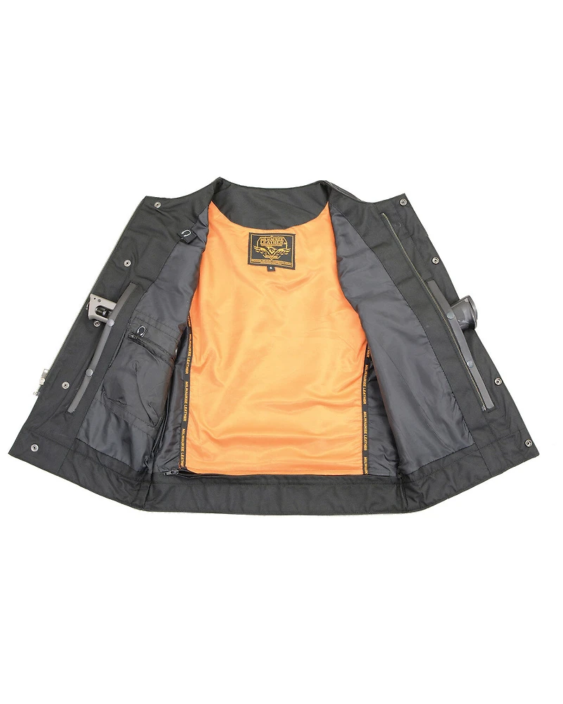 Milwaukee Leather Men's Cool-Tec Concealed Carry Motorcycle Club Style Vest