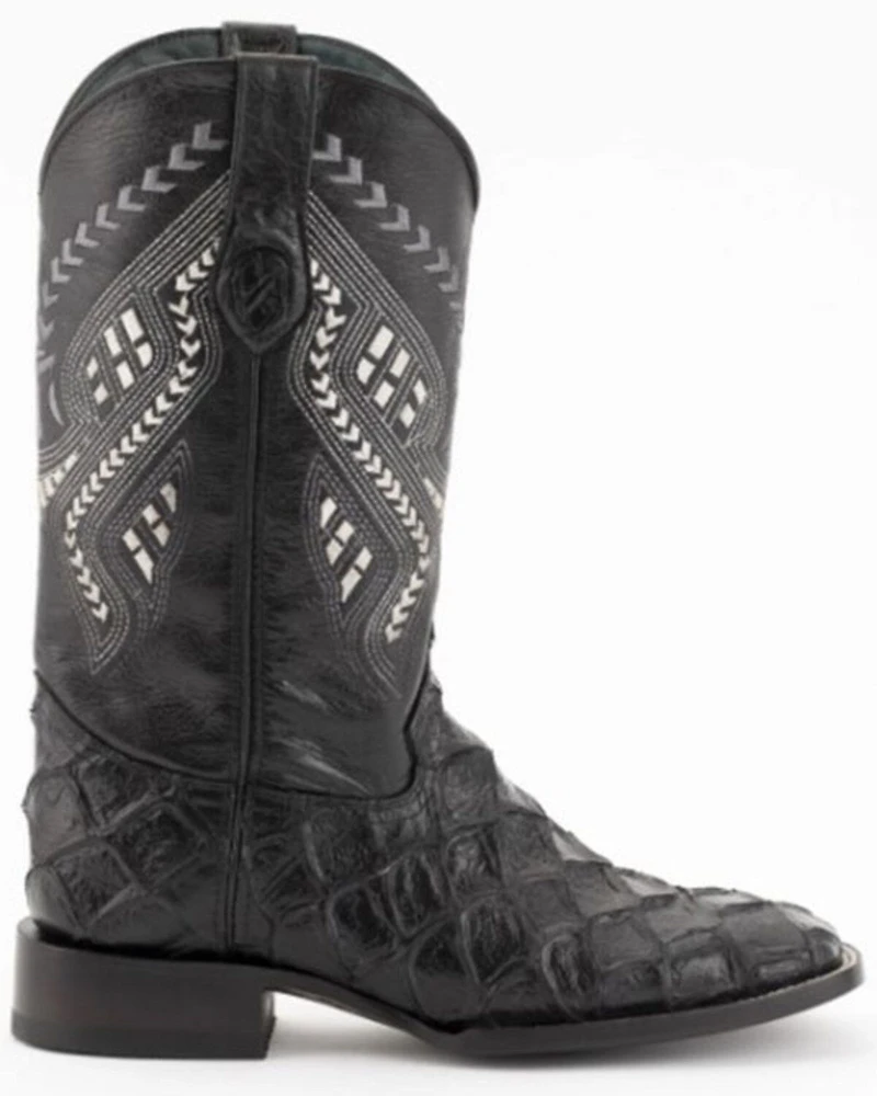 Ferrini Men's Bronco Pirarucu Print Western Boots - Stockman Square Toe