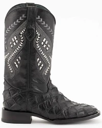 Ferrini Men's Bronco Pirarucu Print Western Boots - Stockman Square Toe
