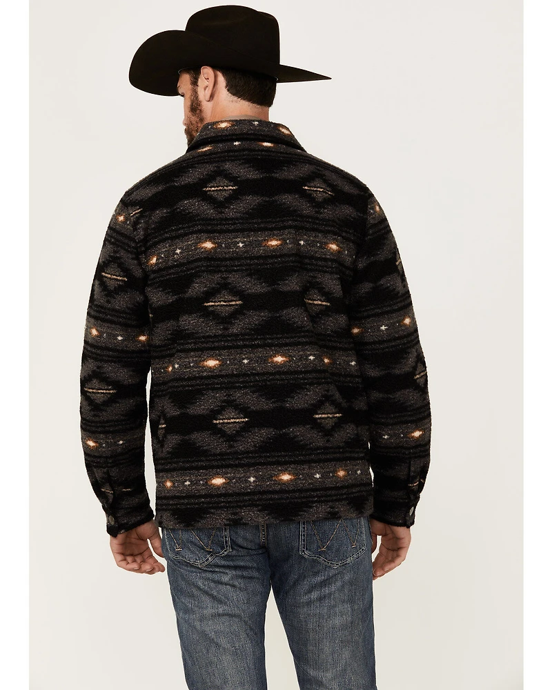 Powder River Outfitters Men's Southwestern Print Berber Zip Jacket