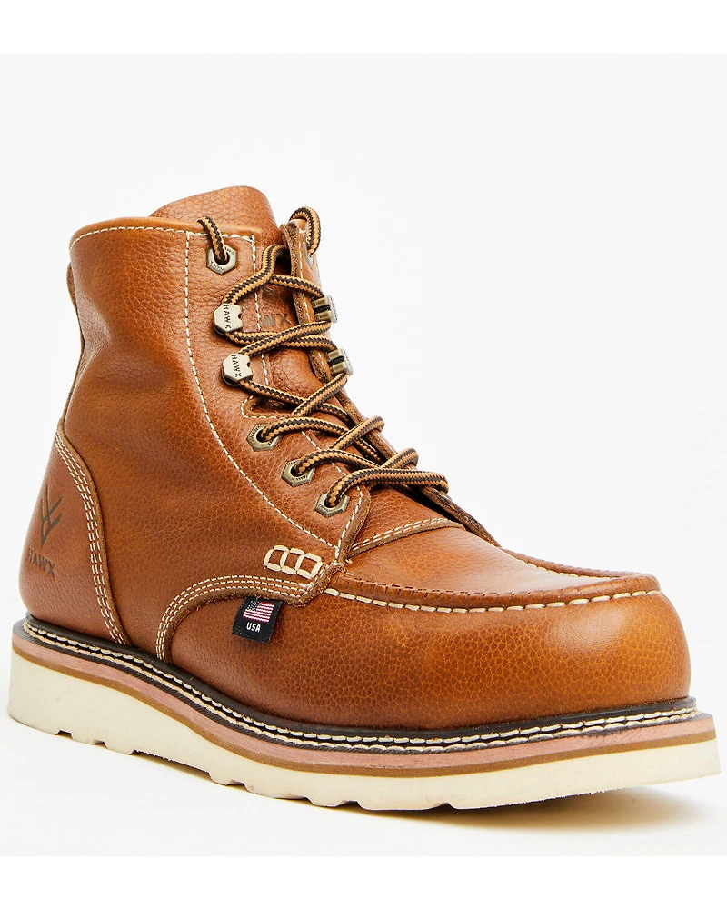 Hawx Men's 6" USA Pitstop Wedge Work Boots - Composite Toe