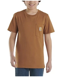 Carhartt Boys' Solid Short Sleeve Pocket T-Shirt