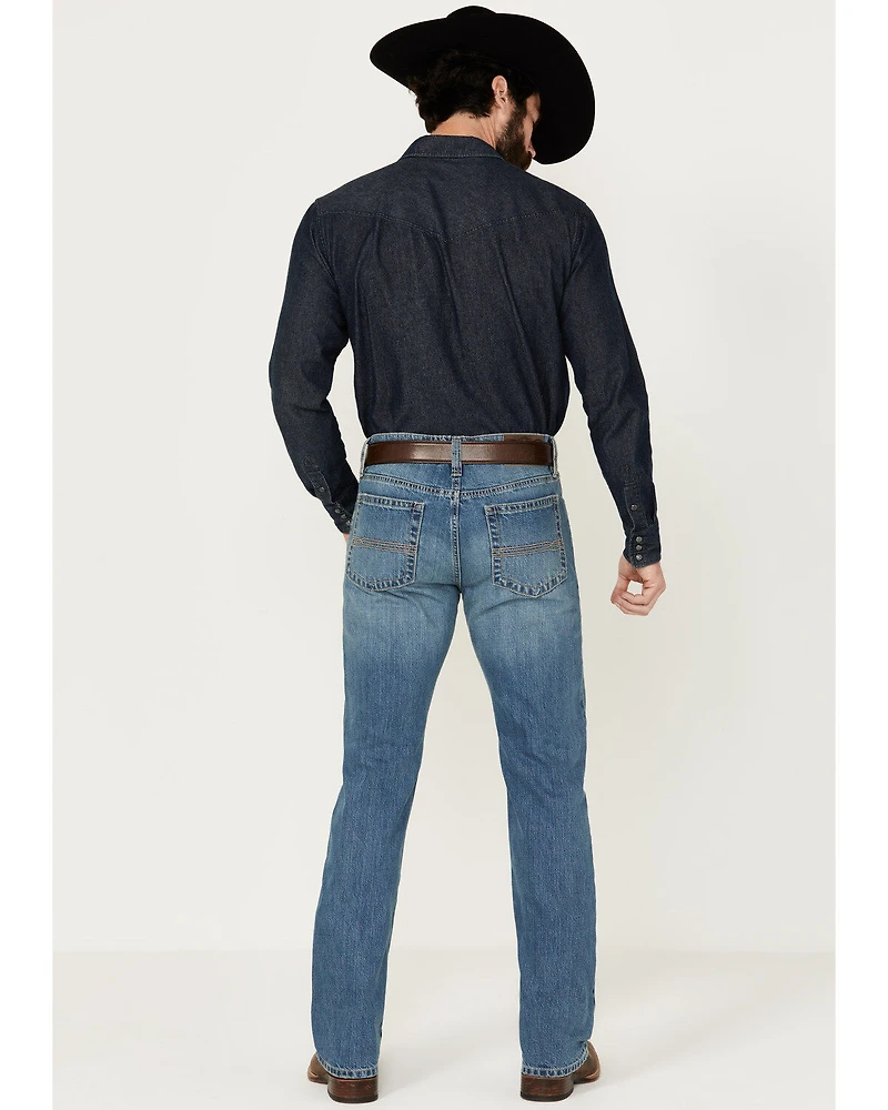Cody James Men's Roughstock Wash Jackson Slim Straight Rigid Denim Jeans