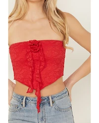 Originality Women's Rosette Tube Top