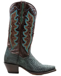 Dan Post Women's Rustic Exotic Lizard Western Boot - Snip Toe