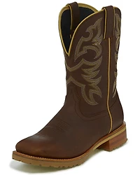 Justin Men's Marshal Whiskey Western Work Boots - Square Toe