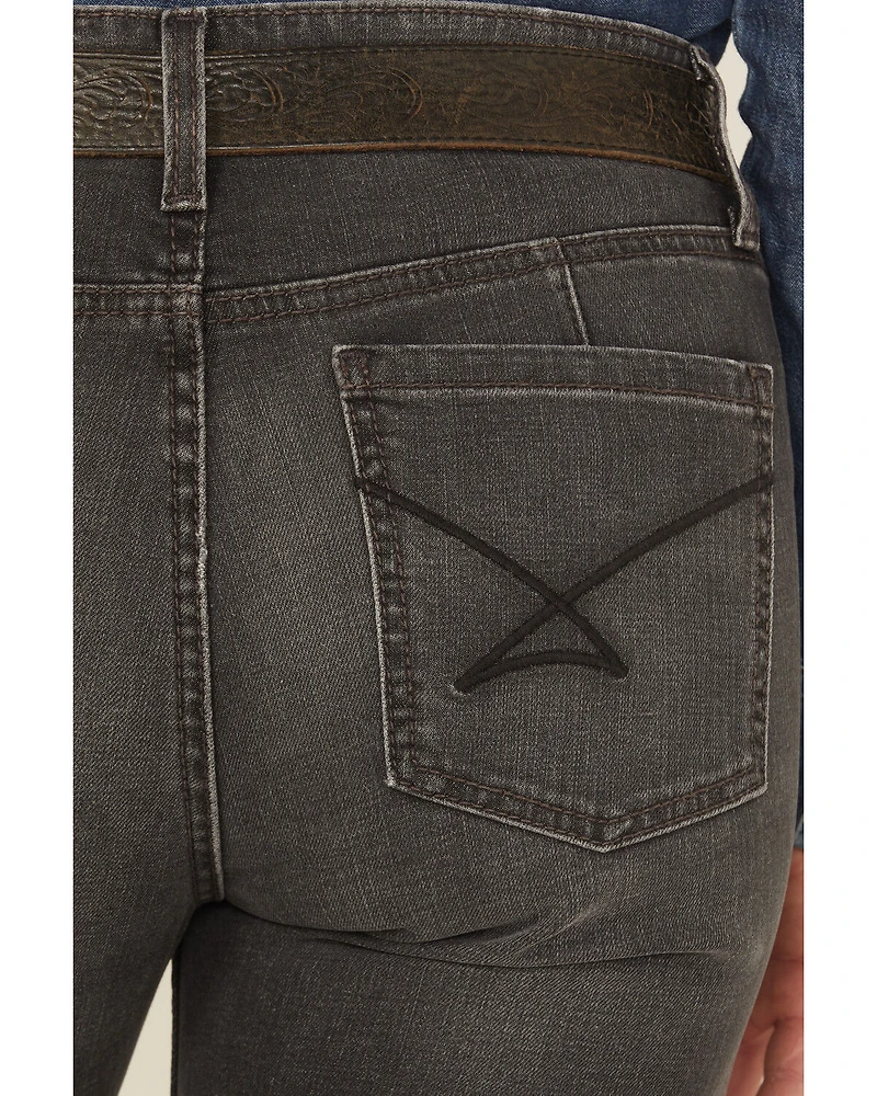 Cinch Women's Lynden Moderate Rise Slim Trouser Stretch Denim Jeans