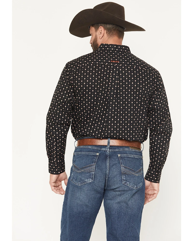 Ariat Men's Thorn Geo Print Long Sleeve Button-Down Western Shirt