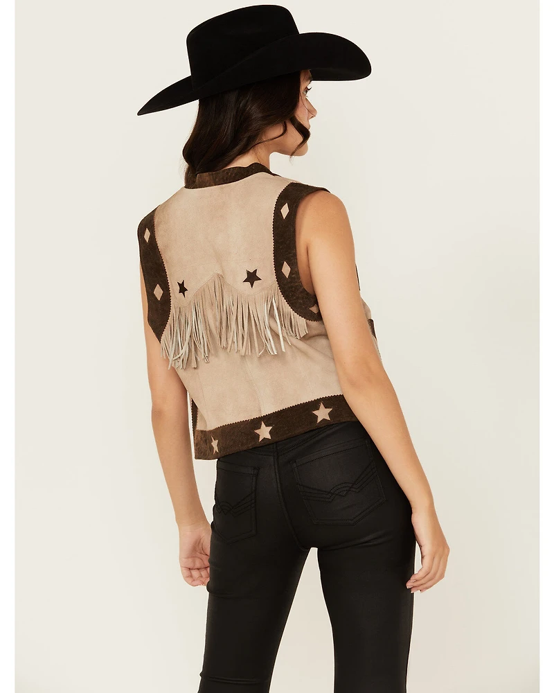 Scully Women's Star Leather Vest