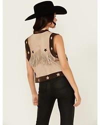 Scully Women's Star Leather Vest