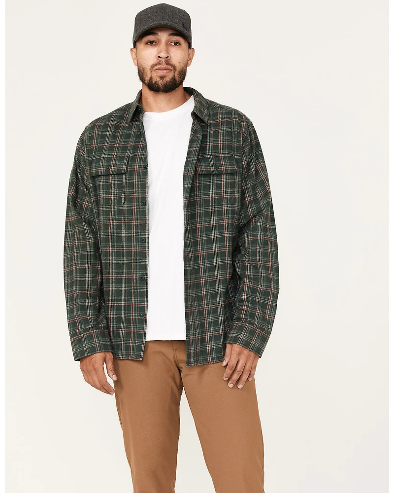Brothers and Sons Men's Everyday Plaid Print Long Sleeve Button Down Western Flannel Shirt