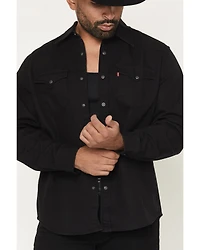 Levi's Men's New Black Rinse Classic Long Sleeve Snap Western Shirt
