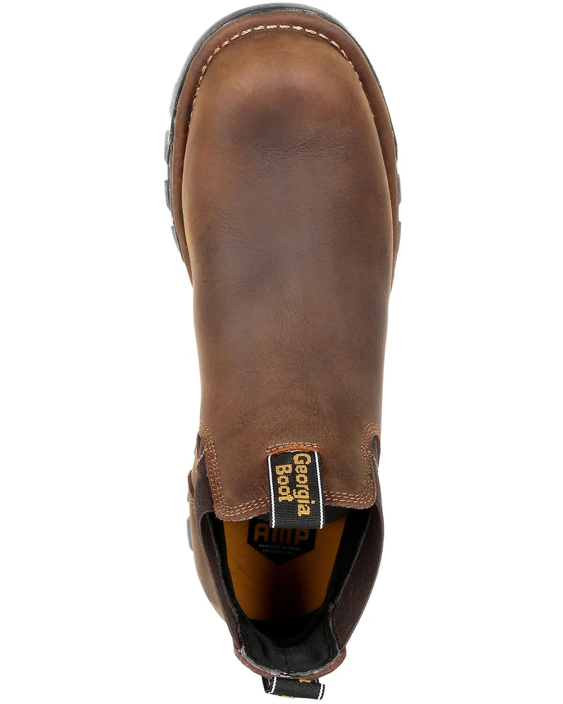 Georgia Boot Men's Eagle One Waterproof Chelsea Work Boots - Soft Toe