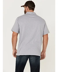 Brothers and Sons Men's Solid Slub Short Sleeve Polo Shirt