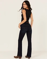 Shyanne Women's Aria Mid Rise Bootcut Stretch Denim Jeans