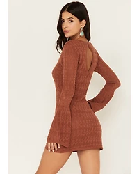 Shyanne Women's Lace Bell Sleeve Mini Dress