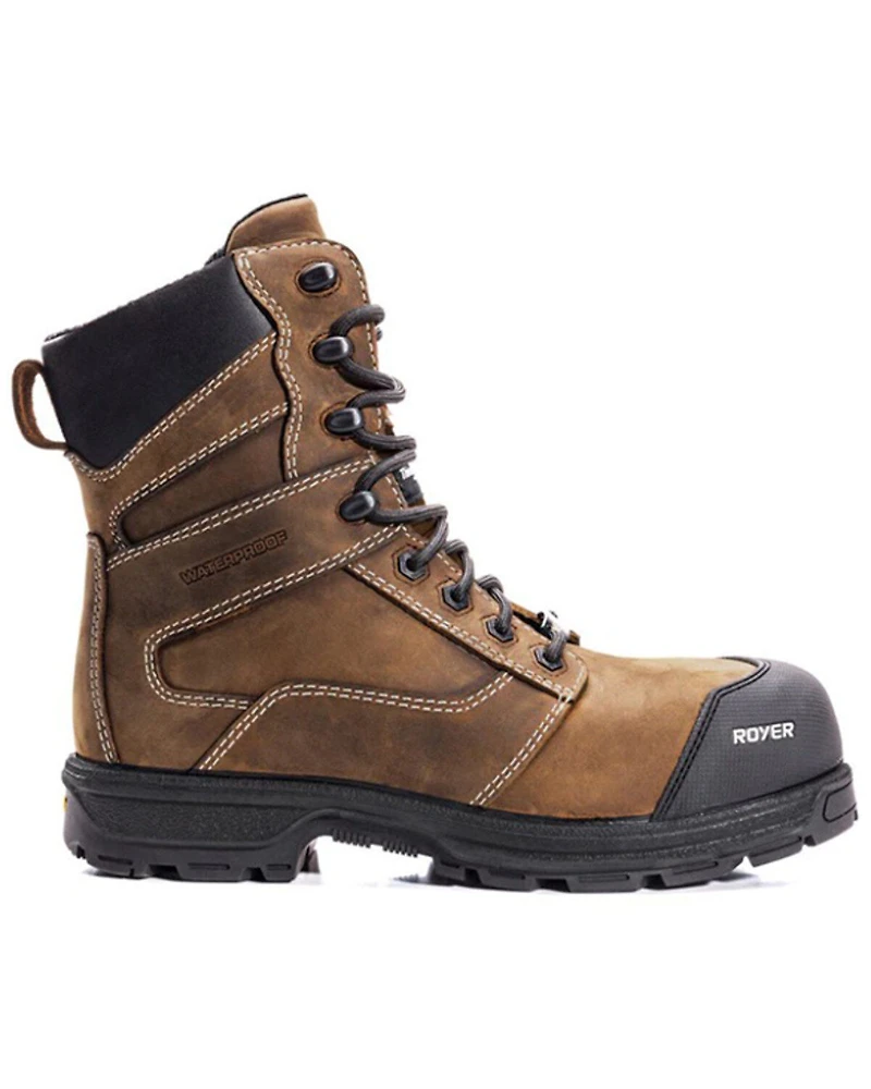 ROYER Men's 8" Agility Artic Grip Waterproof Work Boots - Composite Toe