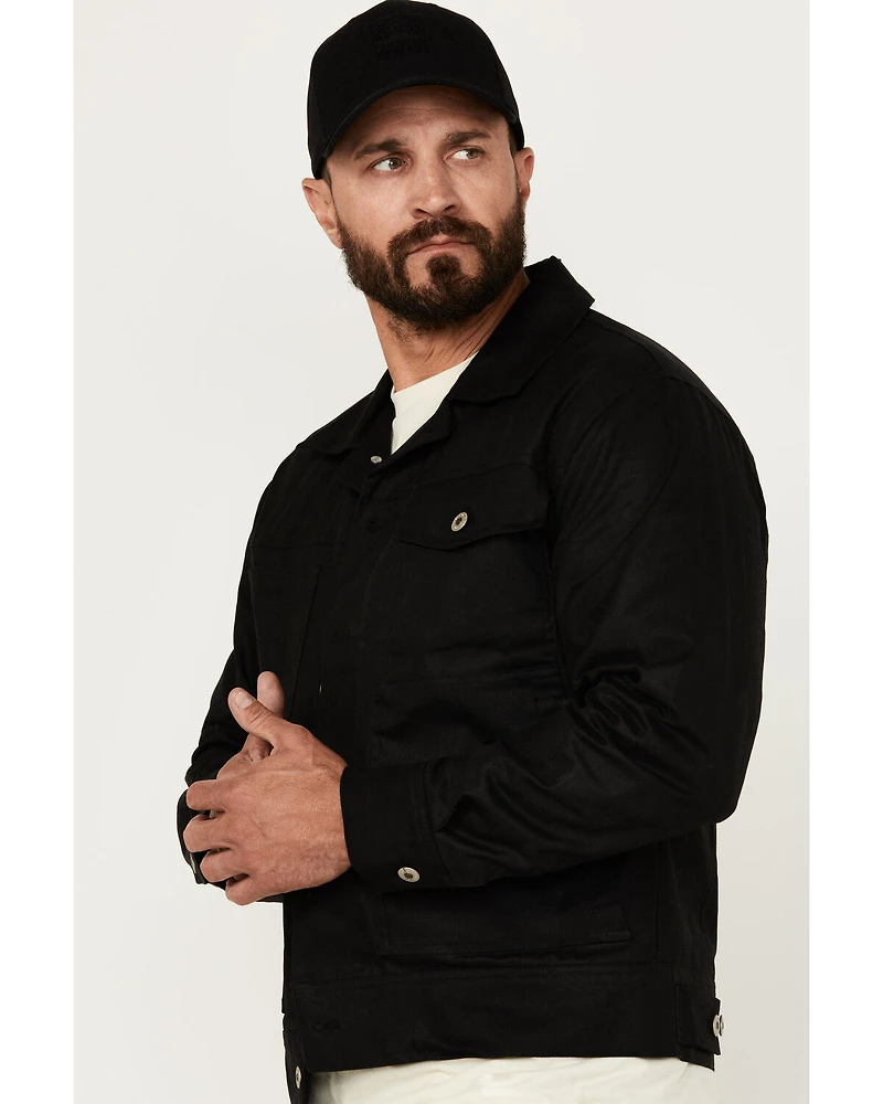 Resistol Men's Blackwater Solid Waxed Canvas Button-Down Jacket