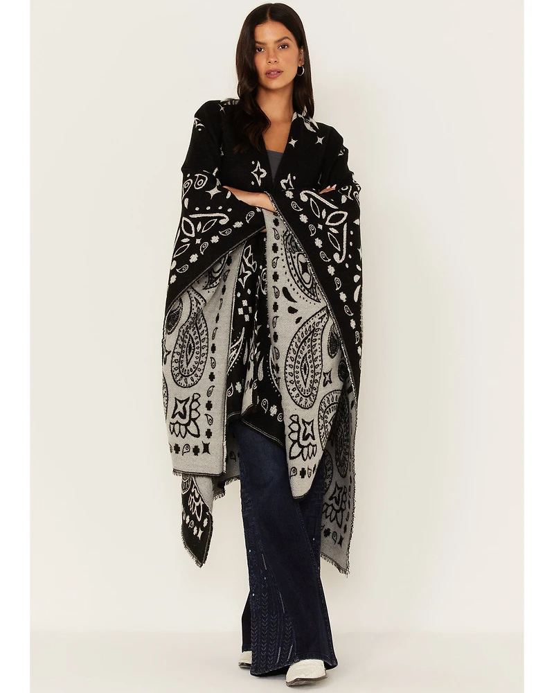 Idyllwind Women's Kyle Bandana Print Blanket Shawl
