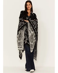 Idyllwind Women's Kyle Bandana Print Blanket Shawl