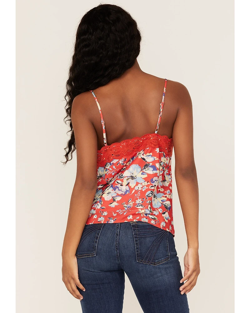 Miss Me Women's Floral Lace Cami